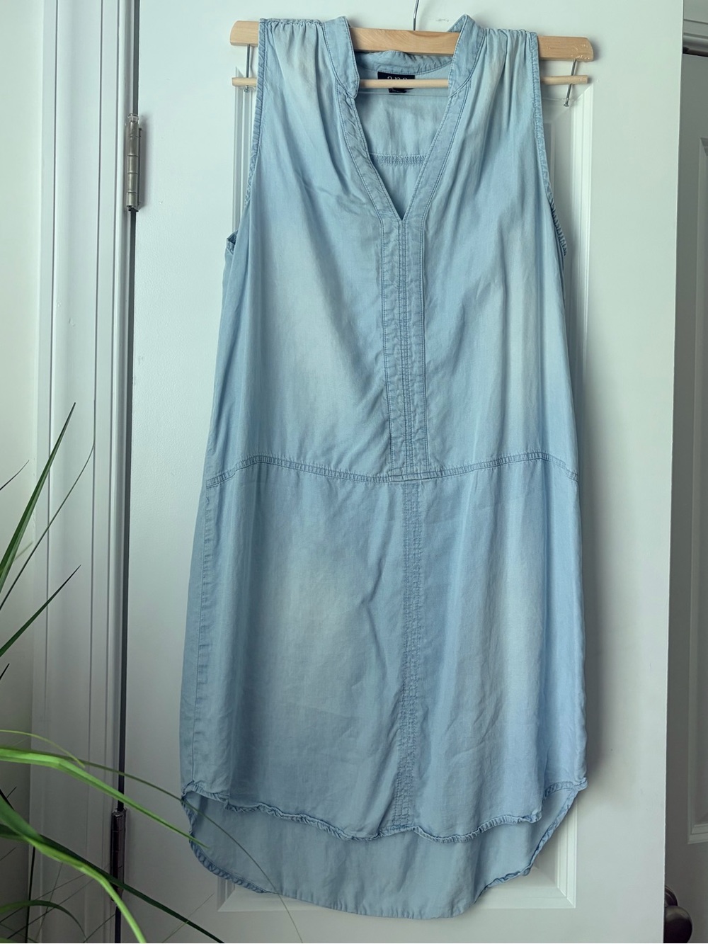 a.n.a Light Blue Denim Shirt Dress